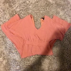 As U Wish Pink Jumpsuit